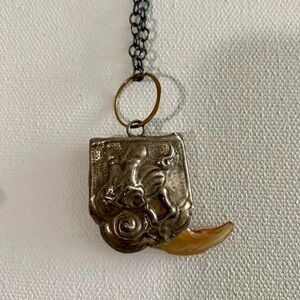 Melissa Joy Manning boot pendant necklace